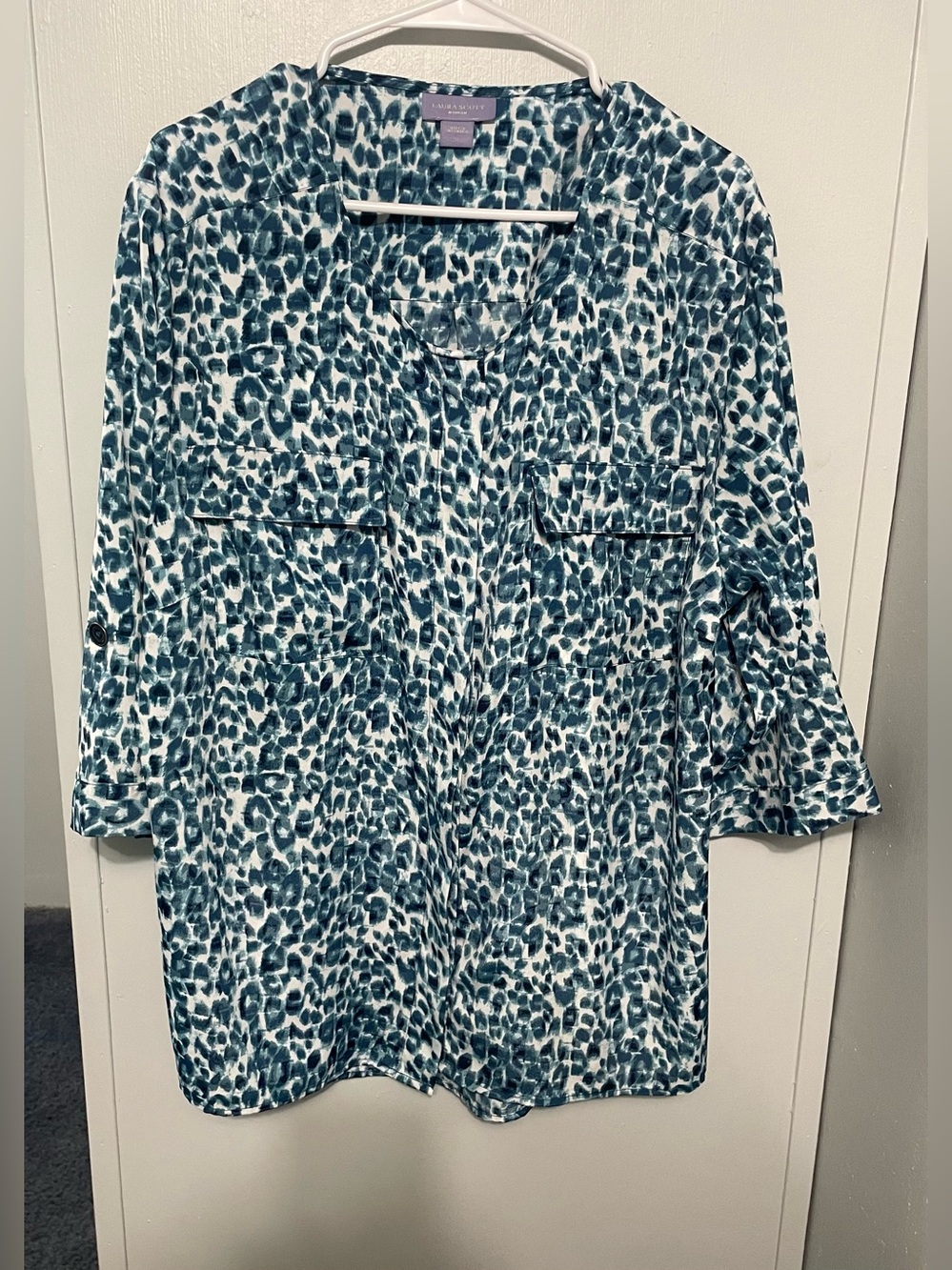 Laura Scott Women Size 1X Blouse